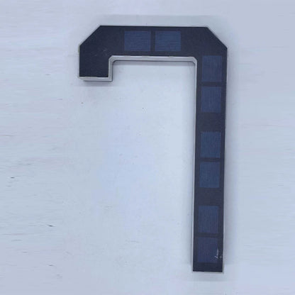 LED Solar House Number Light Waterproof Address Sign Modern Light Sensor Door Plate for Outdoor Home Yard Wall Decoration Use