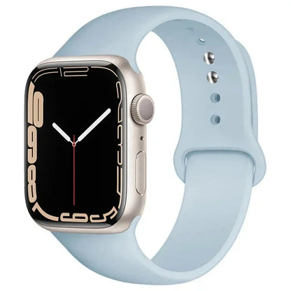 Silicone Band For Apple Watch straps 49mm 40mm 44 mm 45mm 46mm 42mm 41mm 38mm sports bracelet iWatch series 10 9 8 3 SE ultra 2