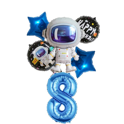 Planet Astronaut Birthday Party Decoration Paper Cup Plate Napkin Balloon Tablecloth  For Kids Baby Shower Party Supplies Gifts