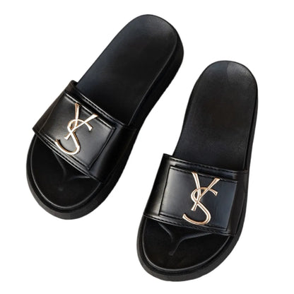 Slippers Luxury Shoes Women Platform Design Slides Fashion Letters Ladies Shoes Casual Slipper Outside Non-slip Slippers Sandals