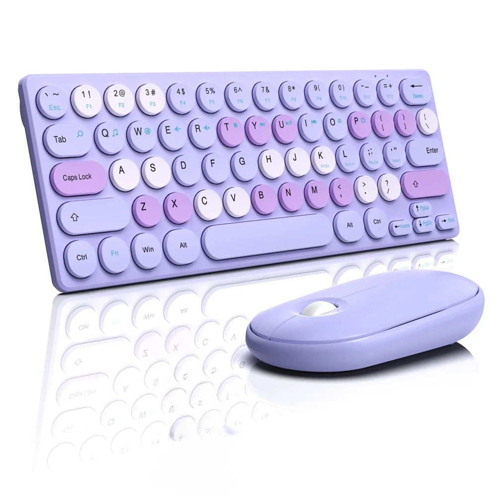 2.4G Wireless Keyboard and Mouse Combo Battery Power Bluetooth Keyboard and Mouse Set for Laptop for Ipad Cell Phone Tablet
