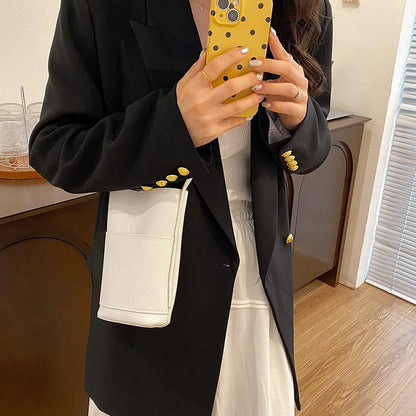 New Women Handbags Female Pu Leather Hasp Shoulder Bags Large Capacity Crossbody Bags for Women Solid Flap Portable Phone Purse