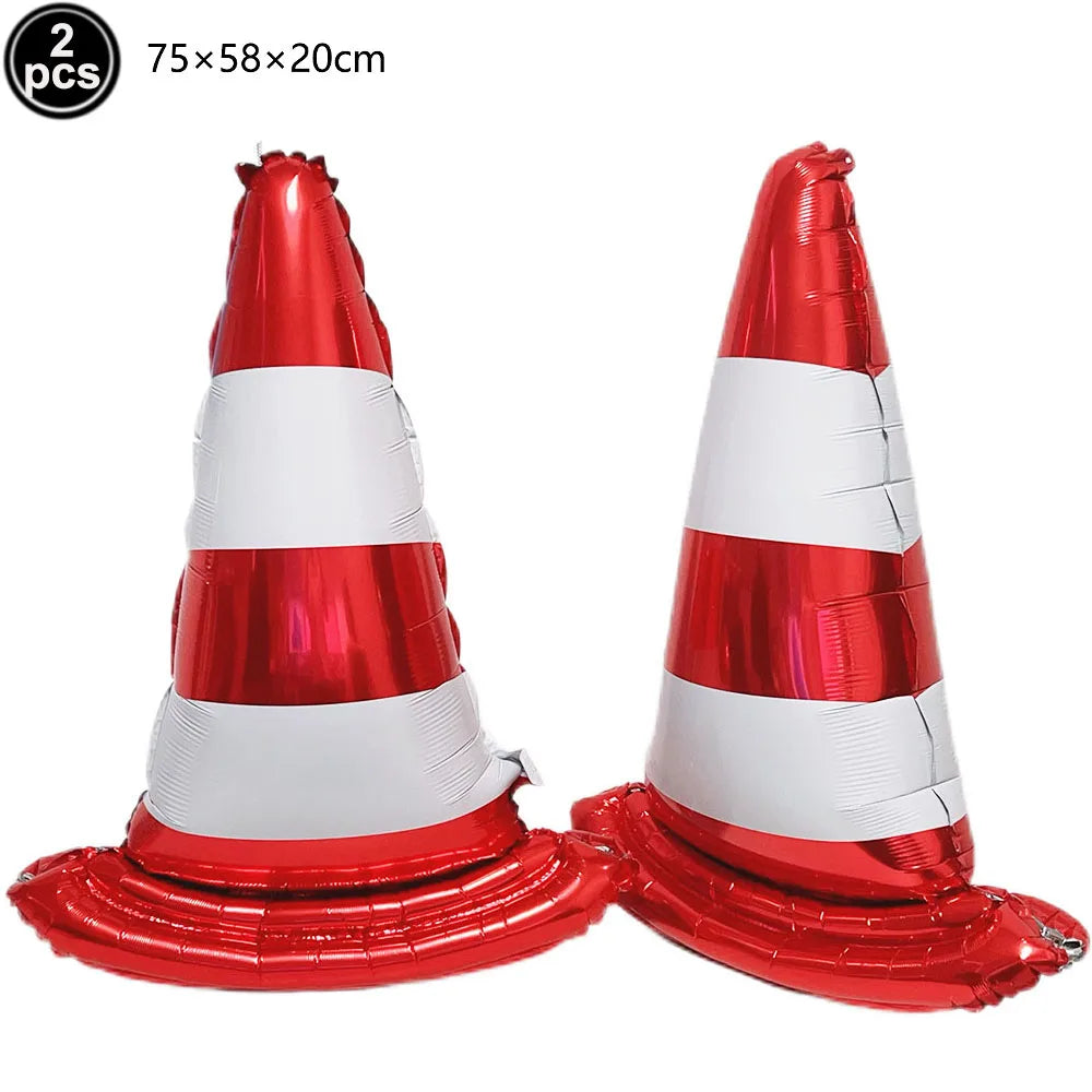 40'' Number Race Car Balloon Racetrack Balloon Truck Bike Wheels Tire Racing Car Theme Party Supplies Boys' Birthday Party Favor