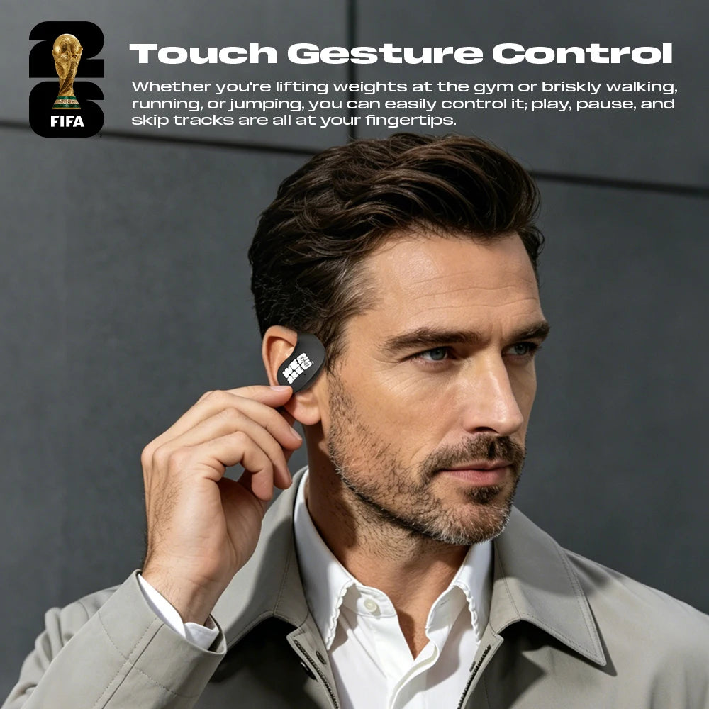 FIFA-F26E02 AI Translator Earbuds 138 Languages Real Time Two Way Translation Bluetooth 6.0 TWS Wireless Earbuds ENC Noise Cancelling 45H Battery 28ms Low Latency Gaming Headphones for Travel Business