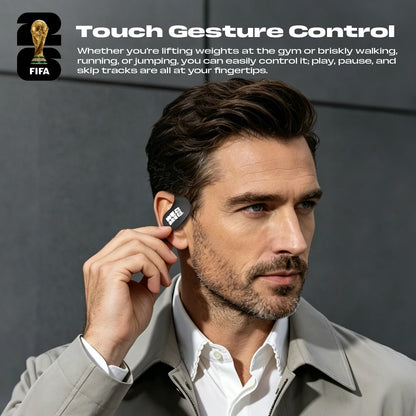 FIFA-F26E02 AI Translator Earbuds 138 Languages Real Time Two Way Translation Bluetooth 6.0 TWS Wireless Earbuds ENC Noise Cancelling 45H Battery 28ms Low Latency Gaming Headphones for Travel Business