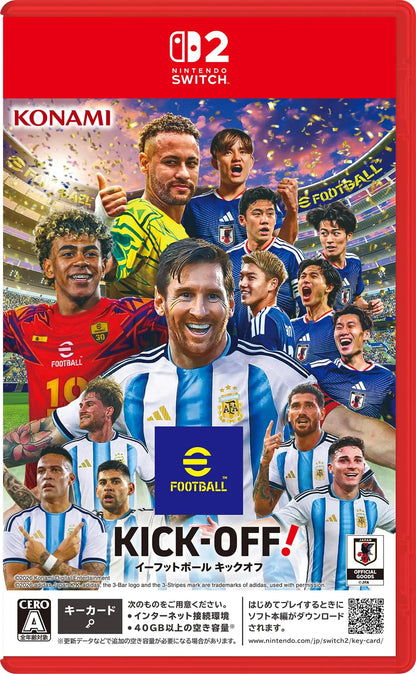 Nintendo Switch 2 EFootball Kick-Off! Physical Game Football Soccer Sports Match Action Game for Switch 2 Console