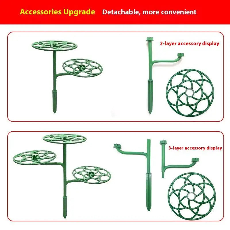 New 2/3 Layers Sunflower Flower Support Stand Plant Support Rack For Climbing And Grafting