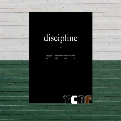 Motivational Quotes Black Minimalist Poster Canvas Aesthetic Decor for Office Quote Wall Art Decoration Gym Inspirational Poster