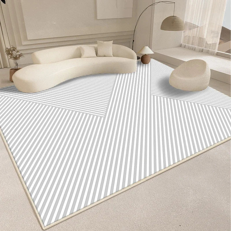 Minimalism Style Carpet Living Room Decoration Fluffy Soft Rugs for Bedroom Abstract Large Plush Rug Home Thickened Floor Mat