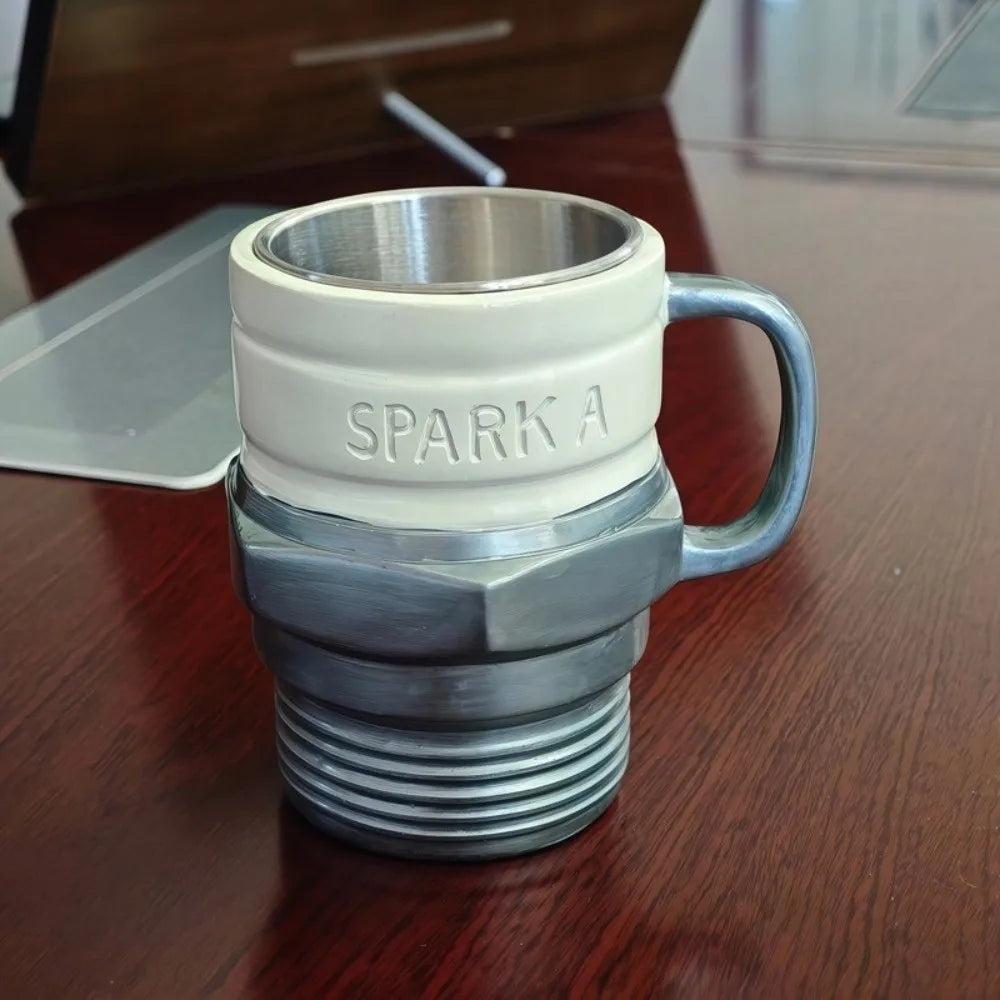 Creative Unique Spark Plug Mug Funny Decorative Industrial Coffee Cup Automotive Automotive Themed Mug Coffee Drinking
