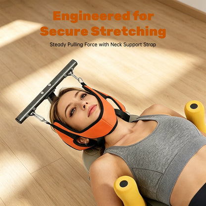 Back Stretcher Traction Bed 330lbs Capacity Adjustable Length Cervical Lumbar Spine Stretcher for Home Office