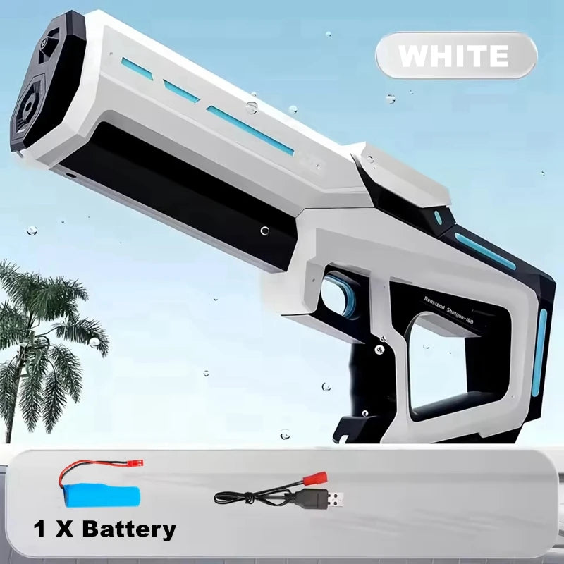 Electric Water Guns for Adults Powerful Squirt Automatic Suction Water Storage Gun Blasters Summer Pool Outdoor Game Toy Gift