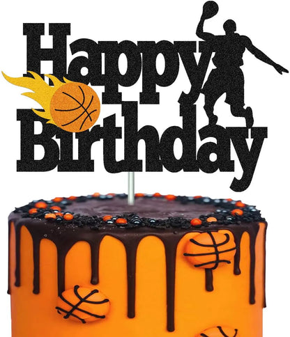 Football Cake Topper Boy Girl Soccer Happy Birthday Cupcake Toppers Party Dessert Wedding Decoration Baby Shower Baking Supplies