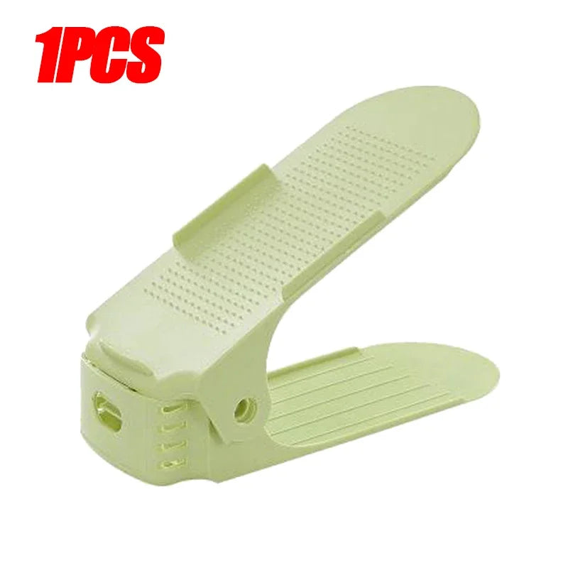 1/12PCS Adjustable Shoe Stacker Shoe Slots Organizer Space Saver Double Deck Rack Holder for Closet Organization
