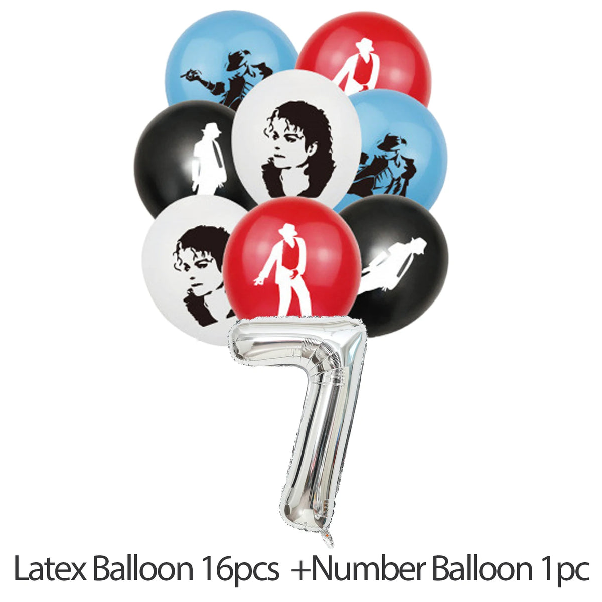 Michael Jacksons Birthday Party Decorations Fans Party Supplies Cake Topper Balloons Background Photo Studio Photography Props