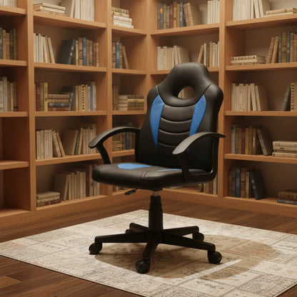 Blue Leather Convertible Chaise Gaming Chair Free Delivery Spare Parts Ergonomic Sponge Filled Gaming Chair Led Light