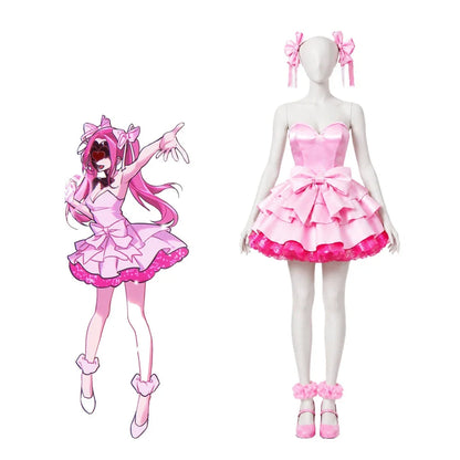 Alien Stage Zombie Stage Mizi  Sua Cosplay Costume White Dress Full Set Adult Women Halloween Comic Con Anime Role Play Outfit