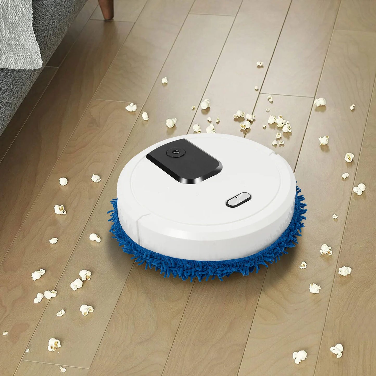 Robot Vacuum and Mop Vacuum Cleaner Wet Dry Automatic Mopping Spraying USB Rechargeable ABS 60min Low Noise Floor Cleaner Home Cleaning Machine