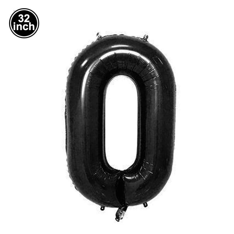 Multi Color Large Numbers 3 Balloon 32Inch 1 2 3 4 5 6 7 8 9 Birthday Ball Red Digit Bachelorette Balloons Figure Golob Balloons