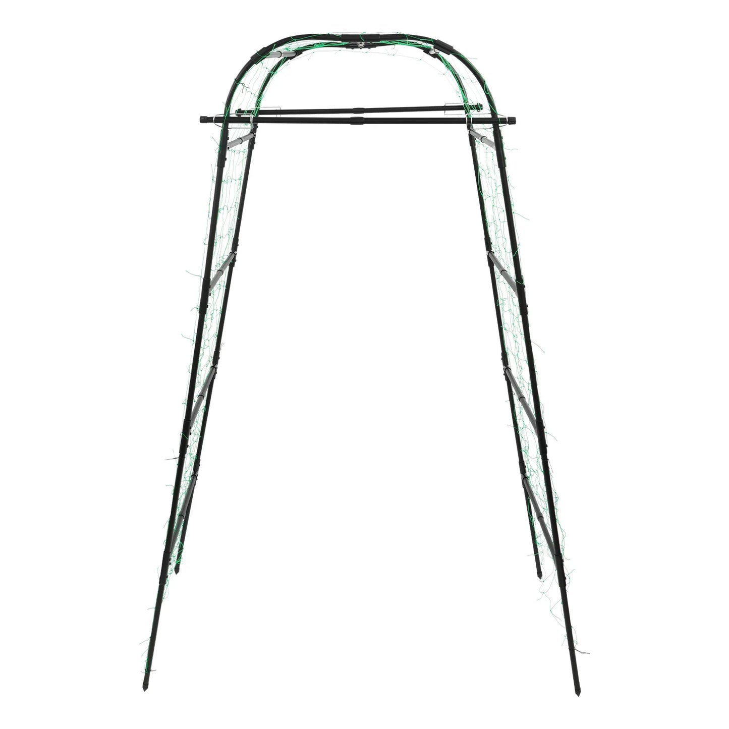 Garden Arch Trellis 82.7in Tall, Climbing Plant Support 35.4x31.5in, Steel Arbor for Cucumber Grape Vine Tomato