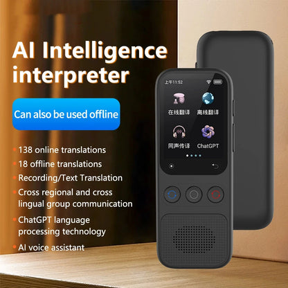 Voice Translator Real Time 142 Online Translation 18 Offline Translation Device Real-Time Smart Voice Photo Translator