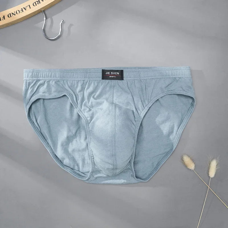 1PC Cotton Briefs Men's Comfortable Underpants Male Breathable Underwear Lingerie Panties Plue Size Xl -5XL