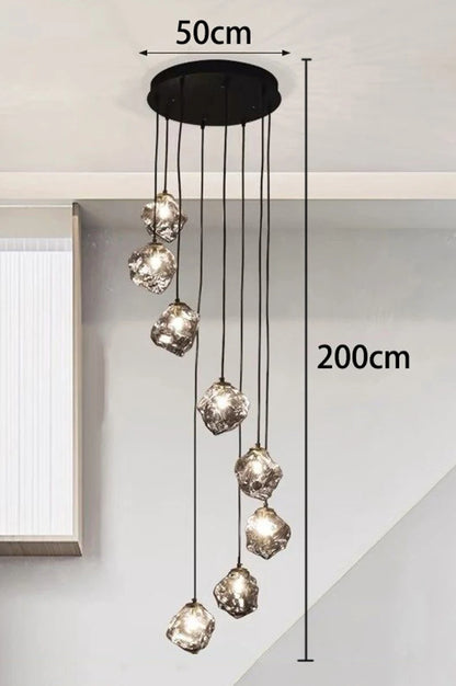 Modern home decor led lights pendant light lamps forstaircase Chandeliers for living room hanging light indoor lighting
