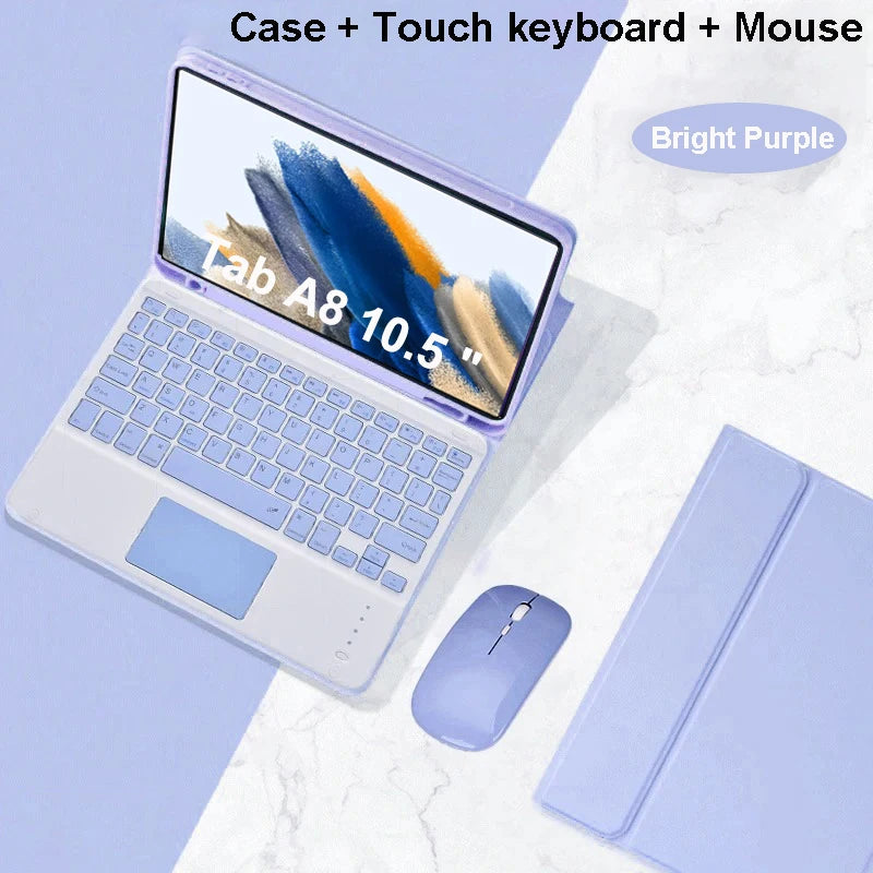 Case for Samsung Galaxy Tab A8 10.5 Inch,Wireless Bluetooth keyboard cover for Tab A8 10.5 Inch,Samsung Smart Stand Cover