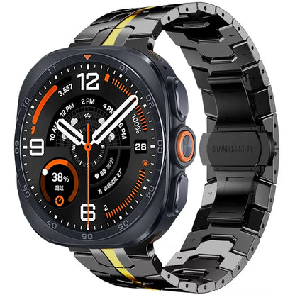 No Gap Stainless Steel Strap For Samsung Galaxy Watch Ultra 2-1/Ultra 2025 47mm High-end Bracelet Correa Galaxy Watch Metal Band