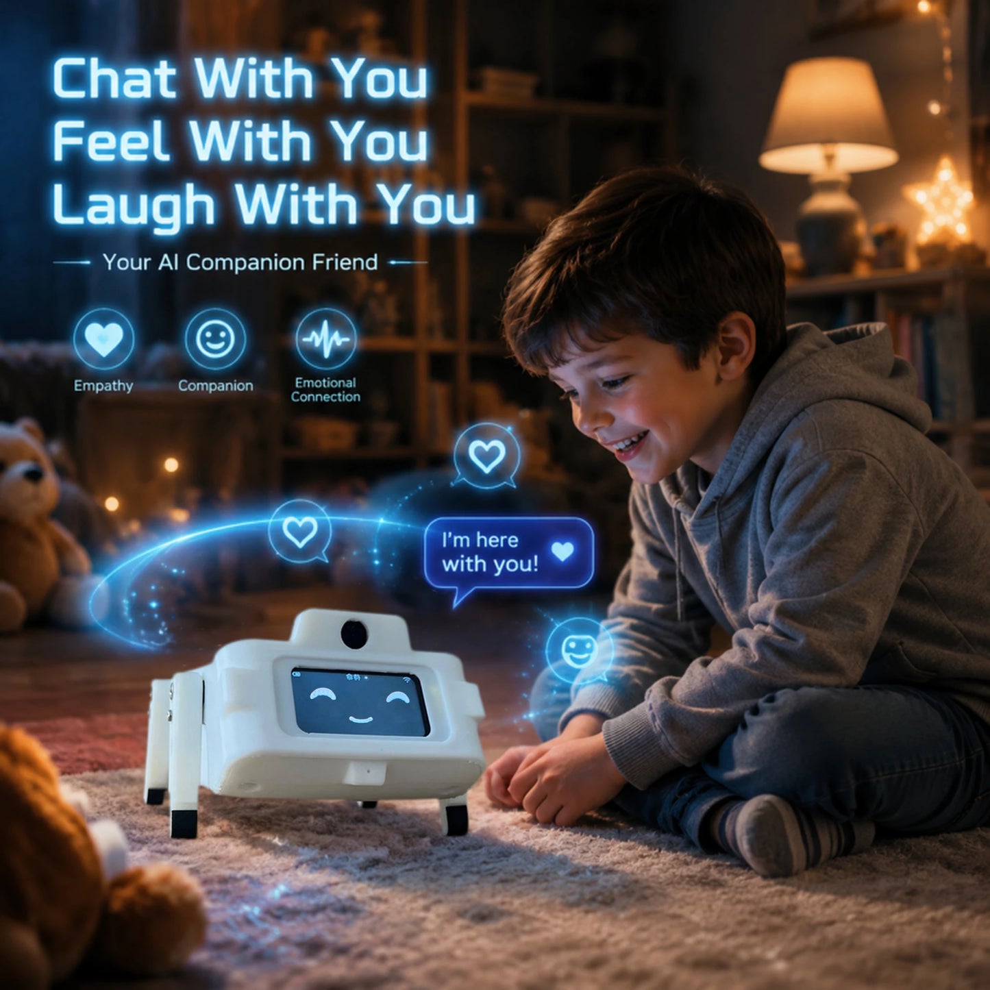 CLOUDRAKER Smart AI Companion Robot Dog Educational Toy Voice Interactive Action Control Story Telling Works with ChatGPT Gemini