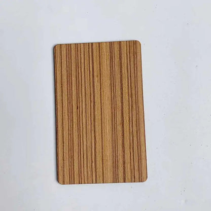 1pcs  12 colors wood 13.56mhz NFC Blank Bamboo black walnut cherry beech Wooden Membership Card NFC Contactless Business Card