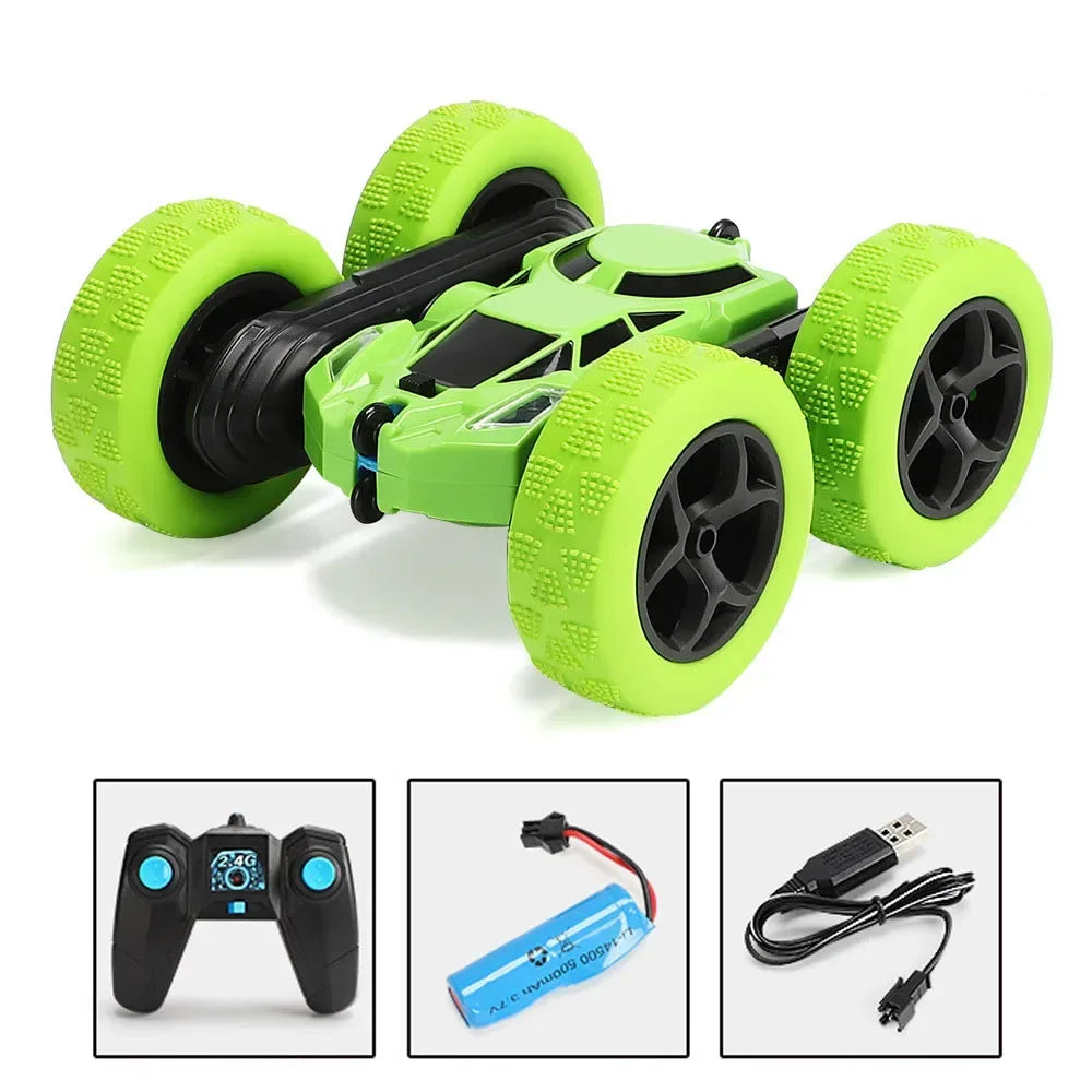 RC Stunt Car Children Double Sided Flip Remote Control 360 Rotation with Lights Off Road Drift RC Car Gifts for Kids Adults Boys