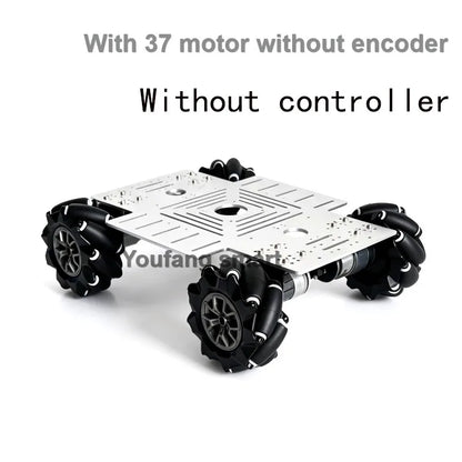 10-20Kg Load 330+240mm Big Plate 4WD Mecanum Wheel Robot Car with 12V Motor for Arduino ROS Robot Arm Chassis DIY Kit Toy Parts