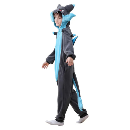 Dragon Cosplay Boys Girls Halloween Costume Anime Onesies Party Jumpsuit Festival Gift Funny Cute Clothes Button Closure