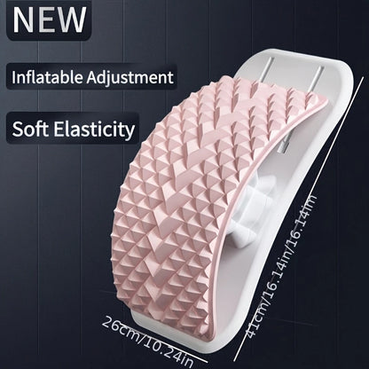 Portable Inflatable Lumbar Stretcher Airbag Top Back Stretching Soothing Support Easy Setup for Back Pain Relief
