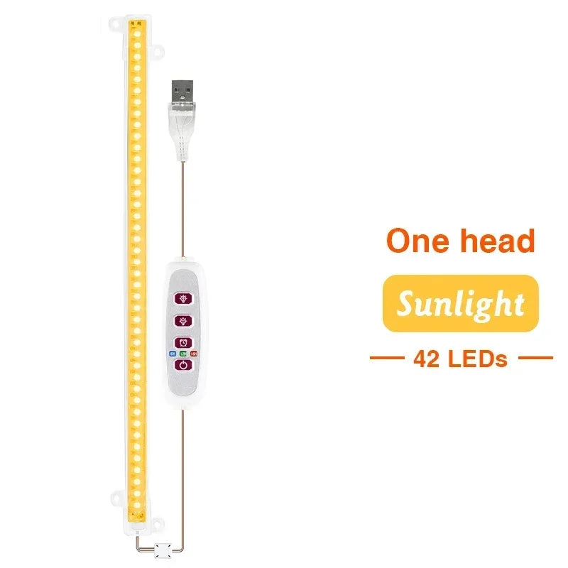 LED Grow Light 5V USB Plug Full Spectrum Led Bar Lamp for Plants High Luminous Efficiency 30cm for Grow Tent Greenhouses Flowers
