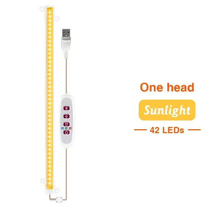 LED Grow Light 5V USB Plug Full Spectrum Led Bar Lamp for Plants High Luminous Efficiency 30cm for Grow Tent Greenhouses Flowers