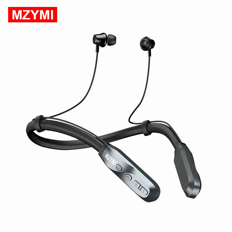 MZYMI Wireless Earphones 200 Hour Play Neckband Bluetooth 5.1 Headphones Headphone with Mic 9D Stereo Earbuds Headset