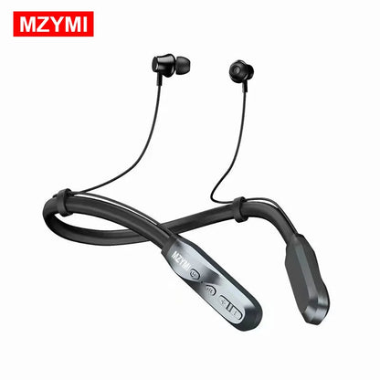 MZYMI Wireless Earphones 200 Hour Play Neckband Bluetooth 5.1 Headphones Headphone with Mic 9D Stereo Earbuds Headset