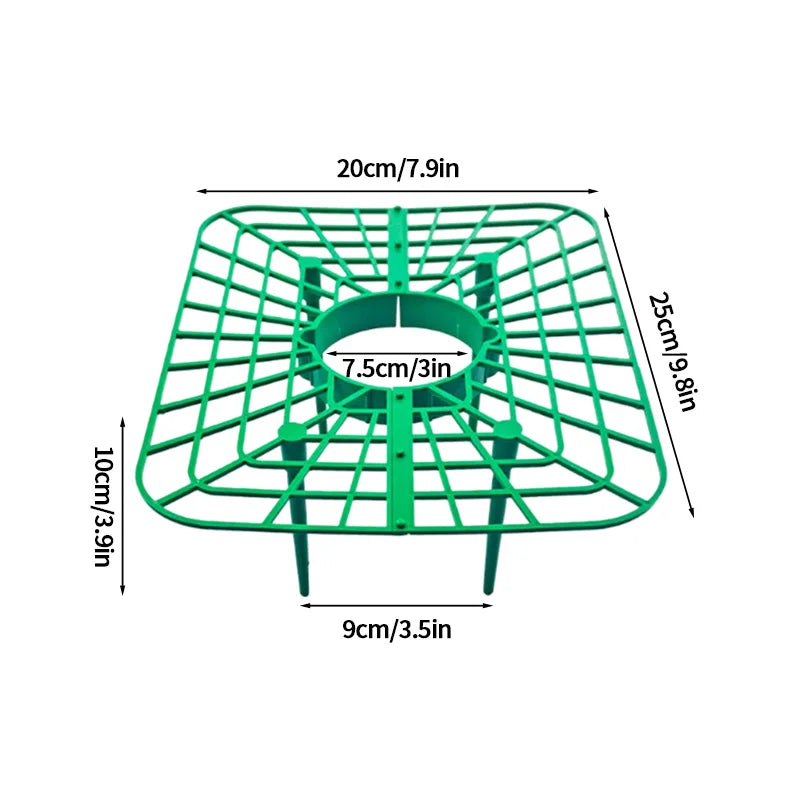 Green Strawberry Planting Stand Plastic Plant Support Cage Garden Anti-rot Strawberry Growing Racks Holder with 3/4Sturdy Legs
