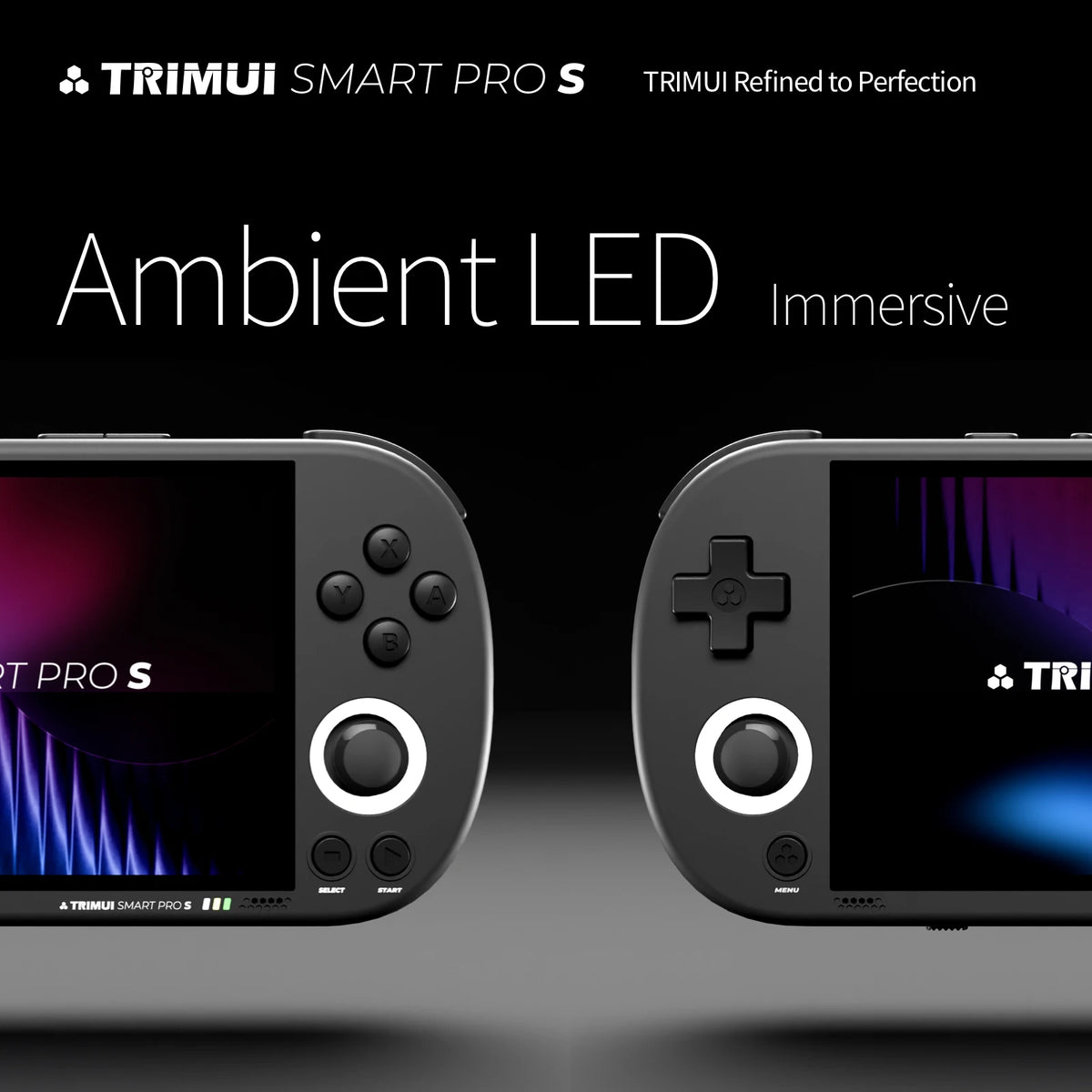Trimui Smart Pro S Handheld Game Console 4.96'' IPS Screen Linux System Joystick RGB Lighting Retro Video Game Smartpros Gifts