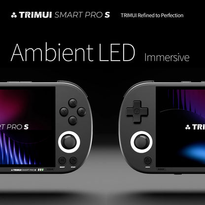 Trimui Smart Pro S Handheld Game Console 4.96'' IPS Screen Linux System Joystick RGB Lighting Retro Video Game Smartpros Gifts