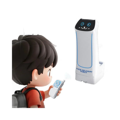 Children's food delivery robot remote control car toys boys and girls induction automatic intelligent transportation snacks