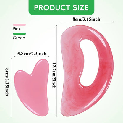 Resin Body Gua Sha Massage Tool Neck Back Massager Body Leg Foot Guasha Scraping Acupuncture Tool Resin Guasha Board