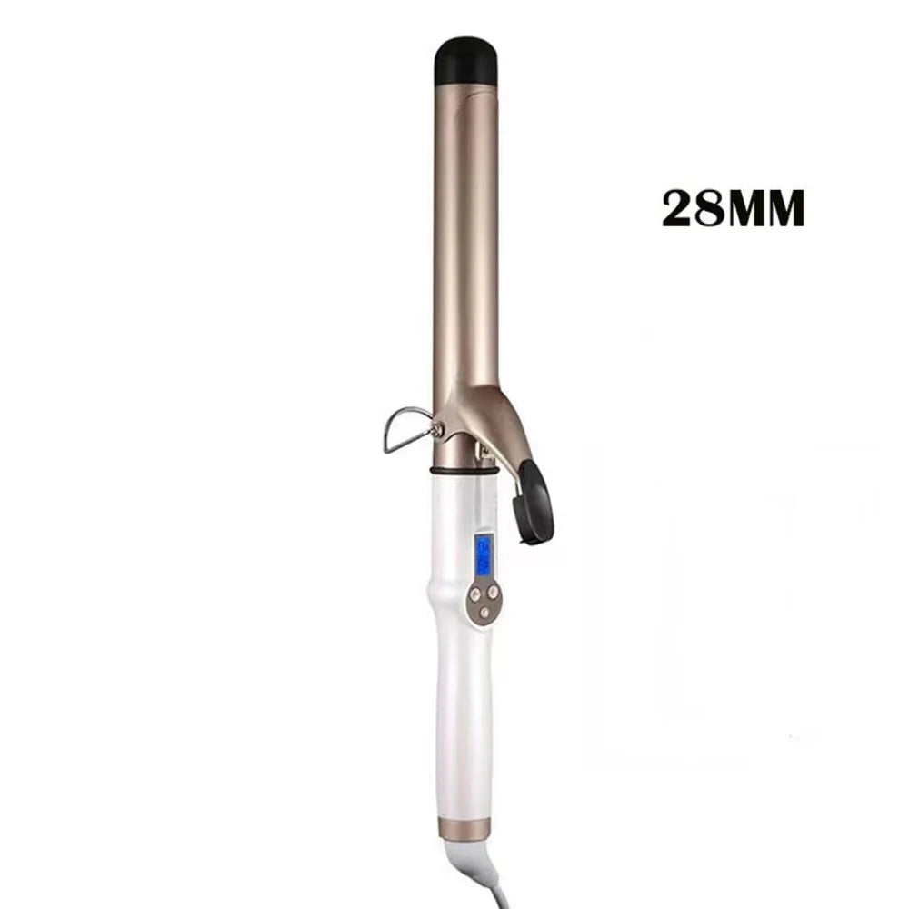 Electric Professional Ceramic Hair Curler LED Curling Iron Roller Curls Wand Waver Hair Straightener Styling Tool 9mm-38mm