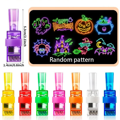 4/40PCS Halloween LED Finger Lights Neon Party Favors Glow in the Dark Rave Party Supplies Goodie Bag Stuffers Box Prizes