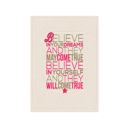 Motivational Posters Inspirational Quote In English Wall Art Decorative Painting Home Room Office Classroom Creative Decoration