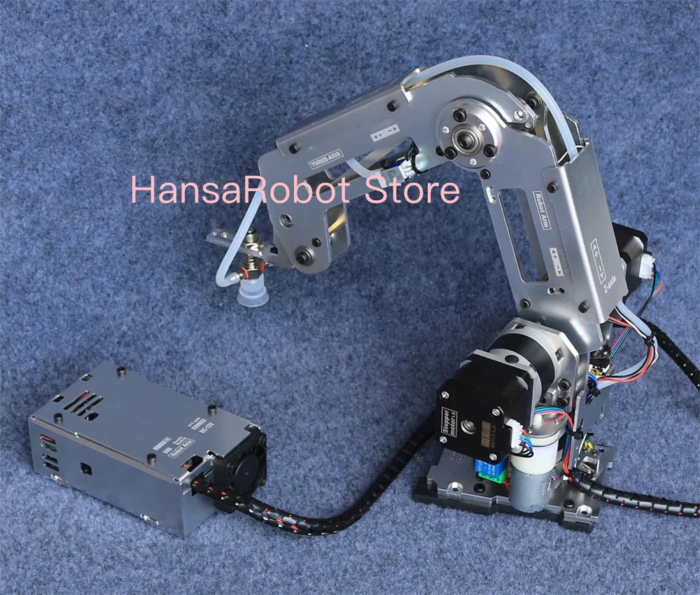 Big Load Arduino 4 DOF Robotic Arm Mechanical Claw Manipulator with Stepper Motor Gripper Suction Cups Industrial Model DIY Part