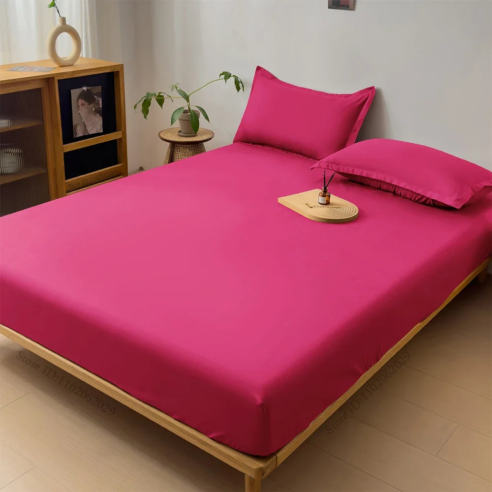 Throw Waterproof Mattress Cover Bed Fitted Sheet Mattress Bedspread Protector Pads Single/Double/King/Queen Full Size Gray/White