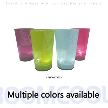 New LED light-emitting cup with straw lid large-capacity ice cup souvenir cup wholesale customization logo bull cups